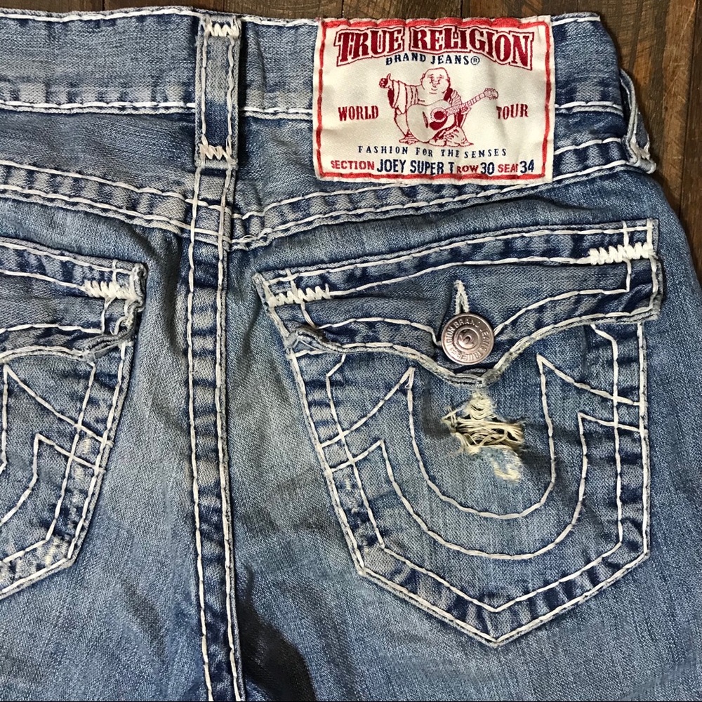 True Religion Men Joey Super T Flared Cut 32W